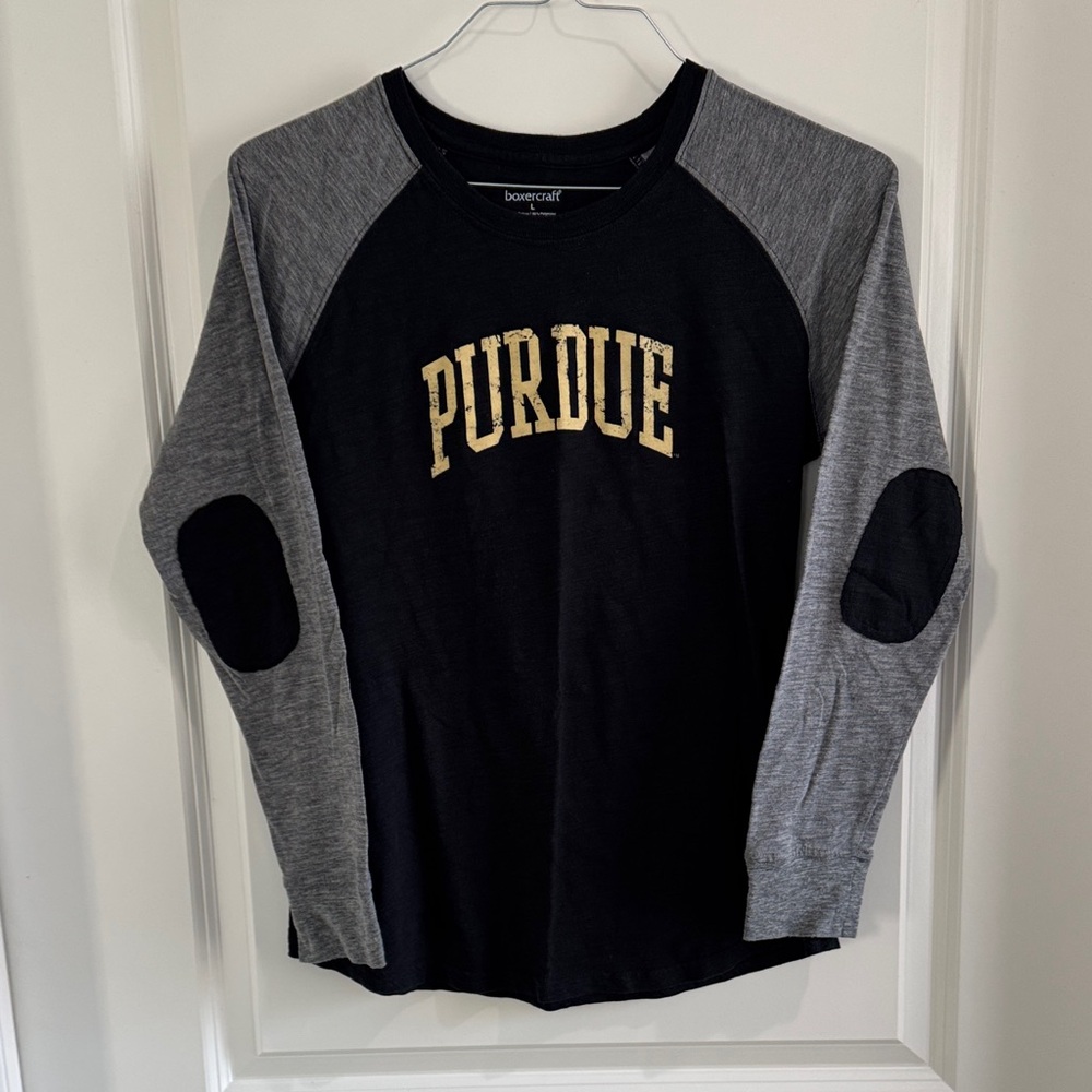 Purdue Black Crew Neck Shirt